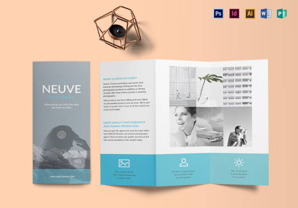 simple and clean photography brochure template