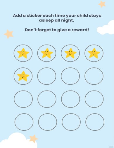 sleep sticker chart