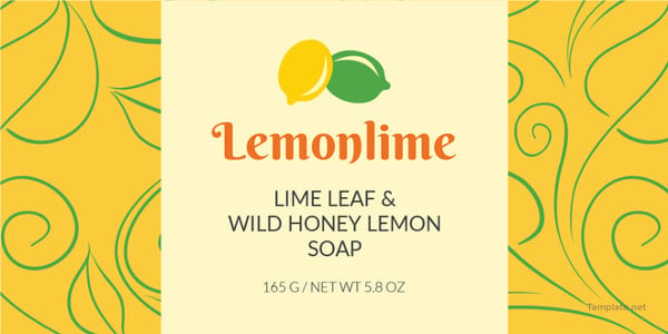 soap label template
