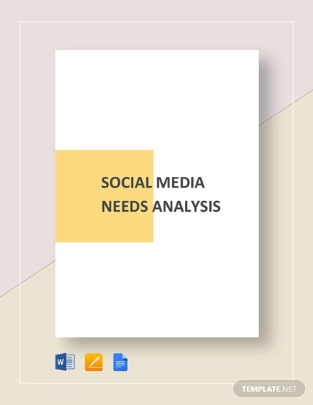 social media needs analysis template