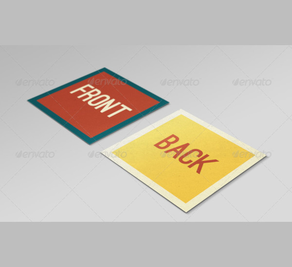 square business card mock up