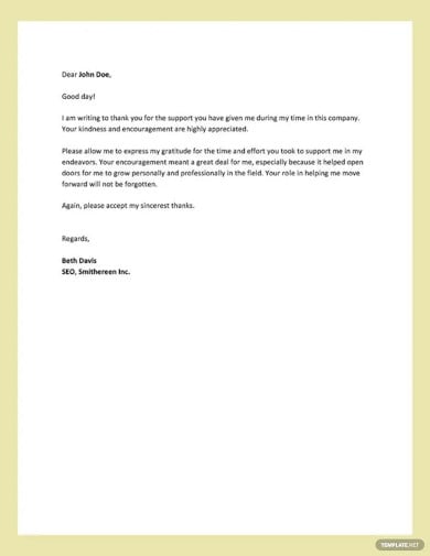 Thank You Letter To Boss - 14+ Free Word, PDF Documents Download