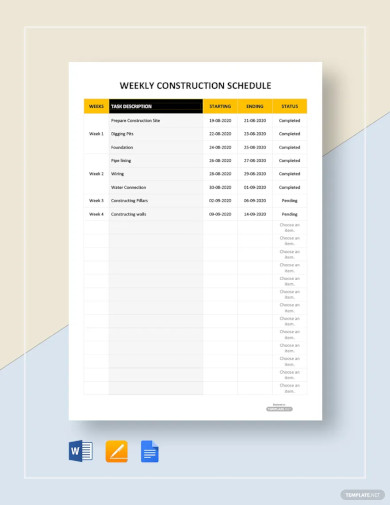 weekly-construction-schedule-template