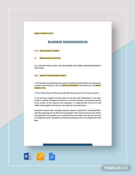 Memorandum Format 21  Free Word PDF Documents Download