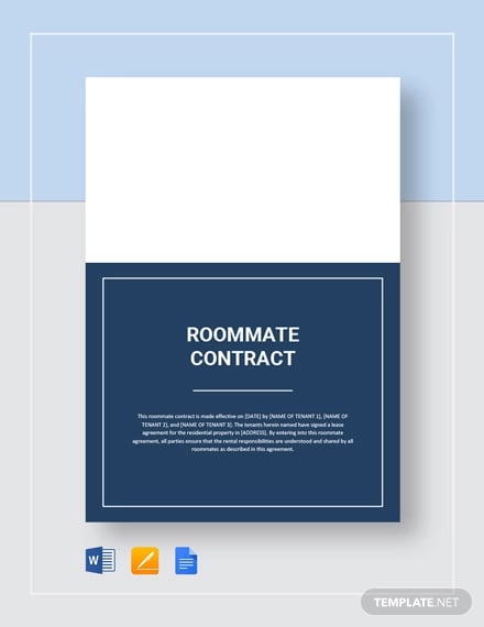 roommate contract