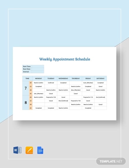 weekly-appointment