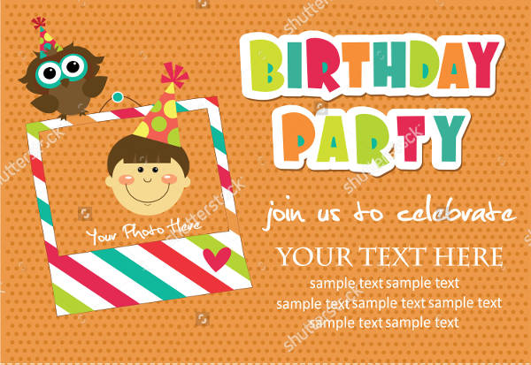 kids birthday party invitation