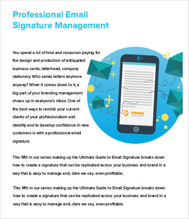 professional business email signature management