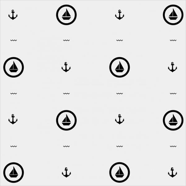 black and white nautical pattern