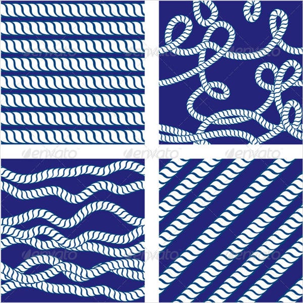 sea and nautical pattern set