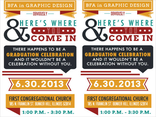 free graduation party invitation design