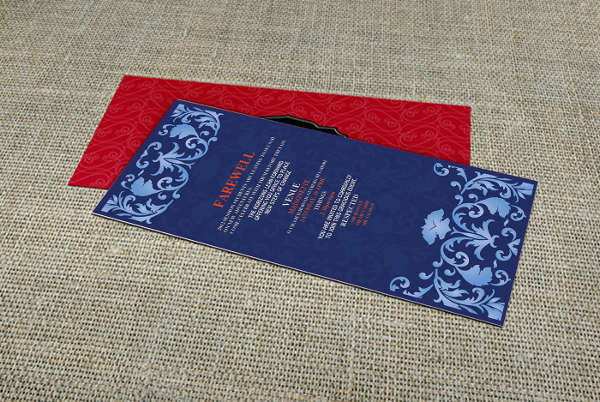 -College Farewell Party Invitation