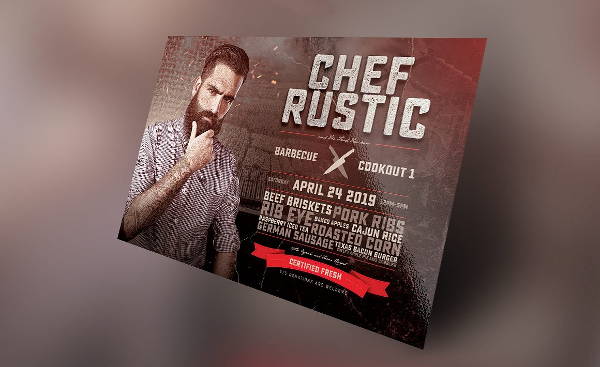 chef cookout flyer