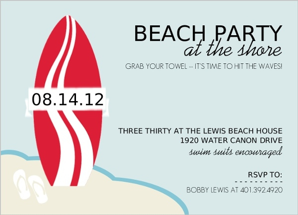 summer beach party invitation5