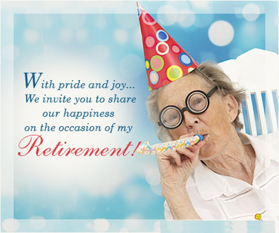 retirement party invitation card