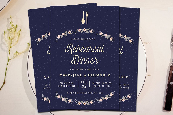 wedding dinner party invitation