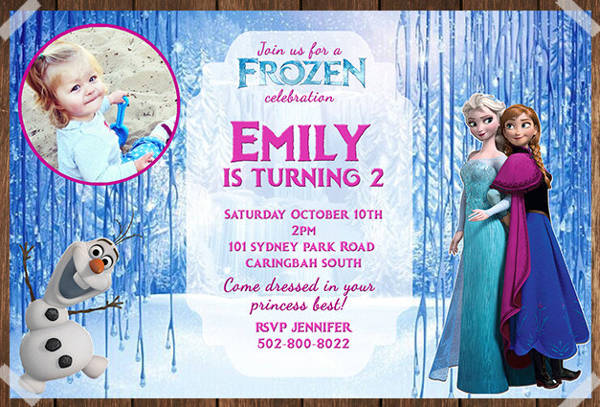frozen birthday party invitation0a0a