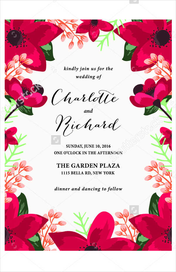 diy printable wedding party invitation
