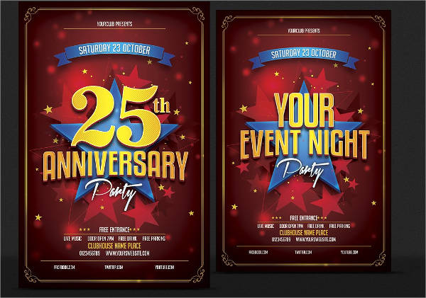 printable anniversary party invitation