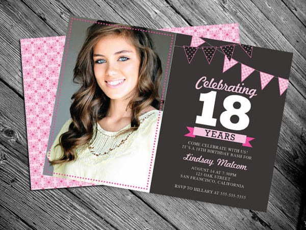 18Th Birthday Invitation Card Designs 1