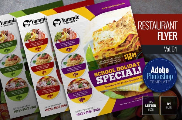restaurant food flyer