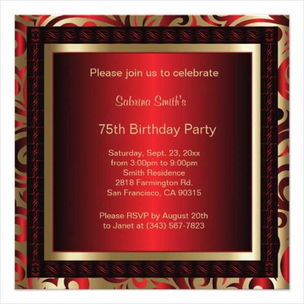 diy birthday party invitation