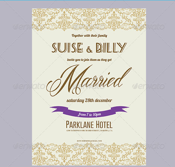 floral lace wedding invitations