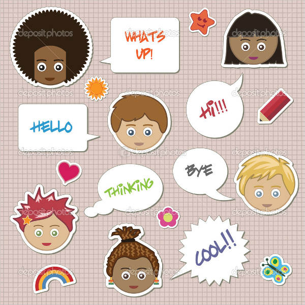 9+ Best Bubble Stickers PSD, AI, Vector EPS