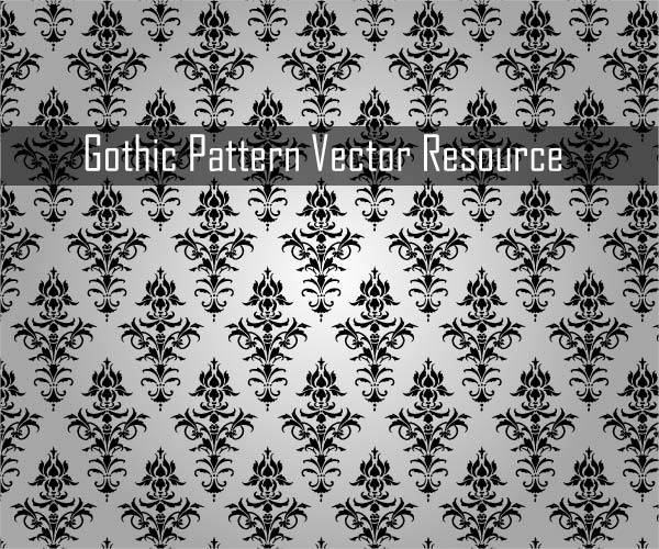 gothic pattern vector