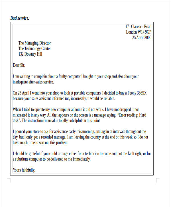 sales appointment request letter template