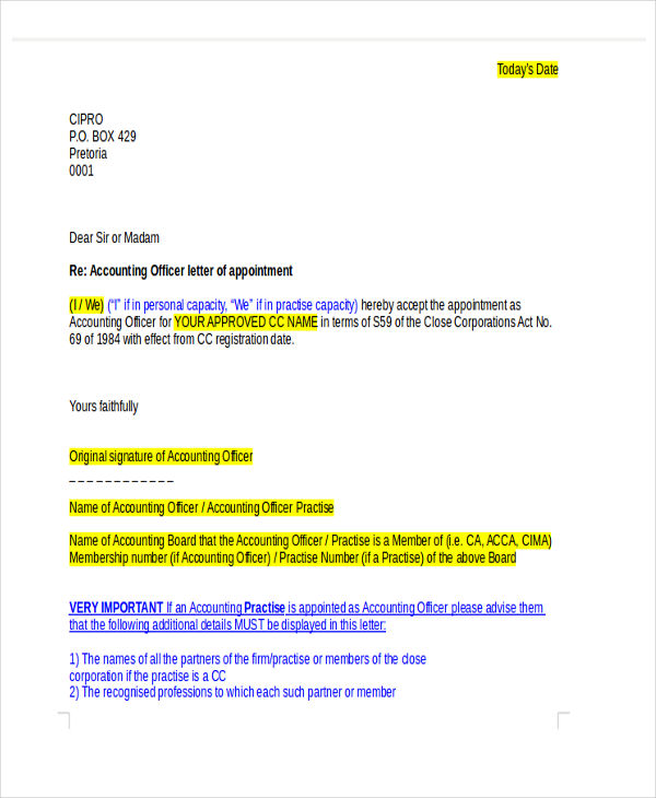 47+ Appointment Letter Template in Doc | Free & Premium ...