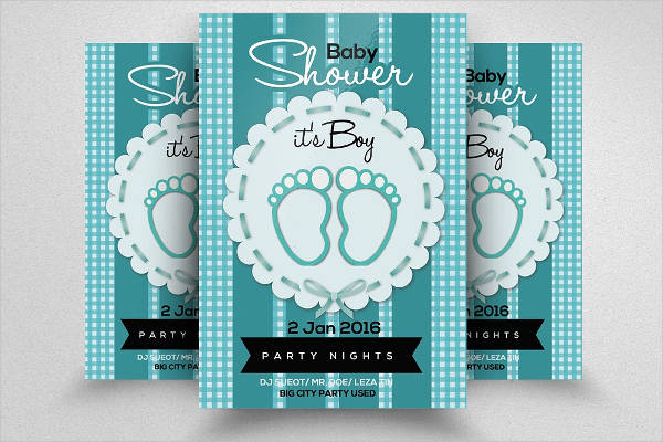 baby shower invitation flyer