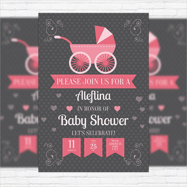 business baby shower flyer