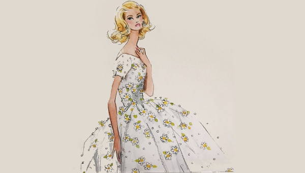 vintage fashion drawing