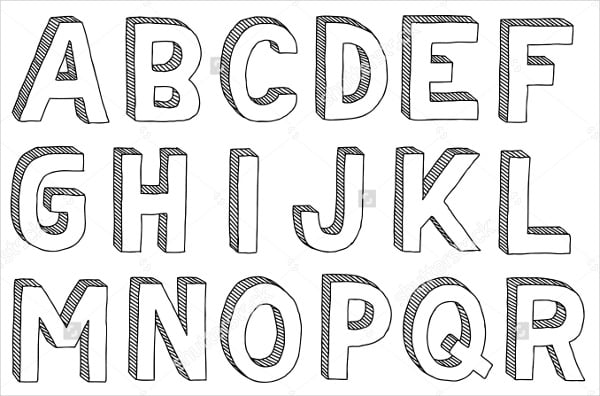 easy fonts to draw by hand
