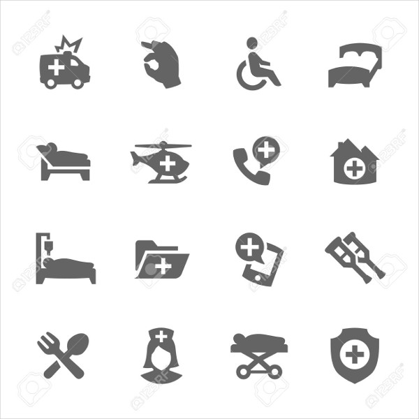 medical transportation icons