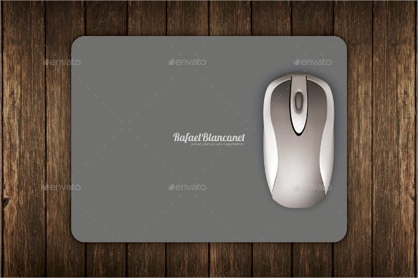 clean mouse pad mockup