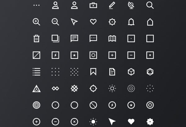 flat minimal icons