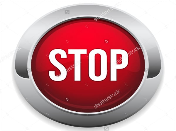 red stop button