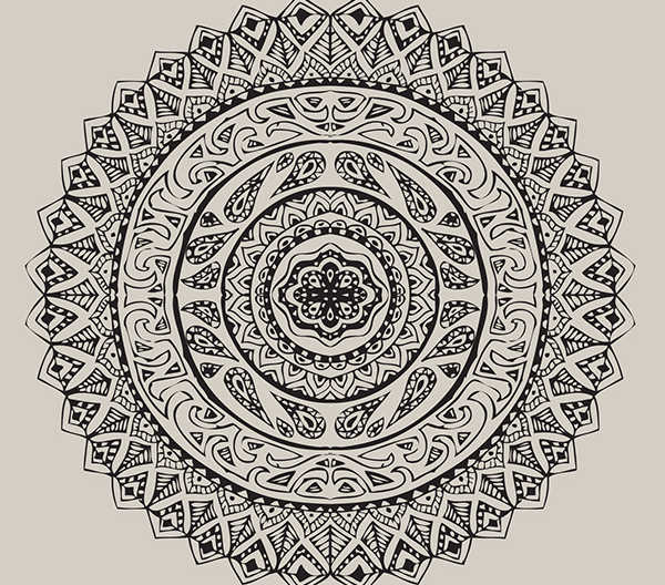 mandala tangle pattern