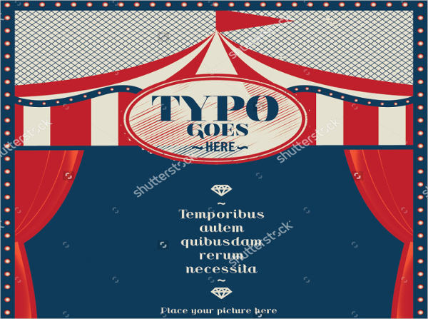 Circus Wedding Invitation Template