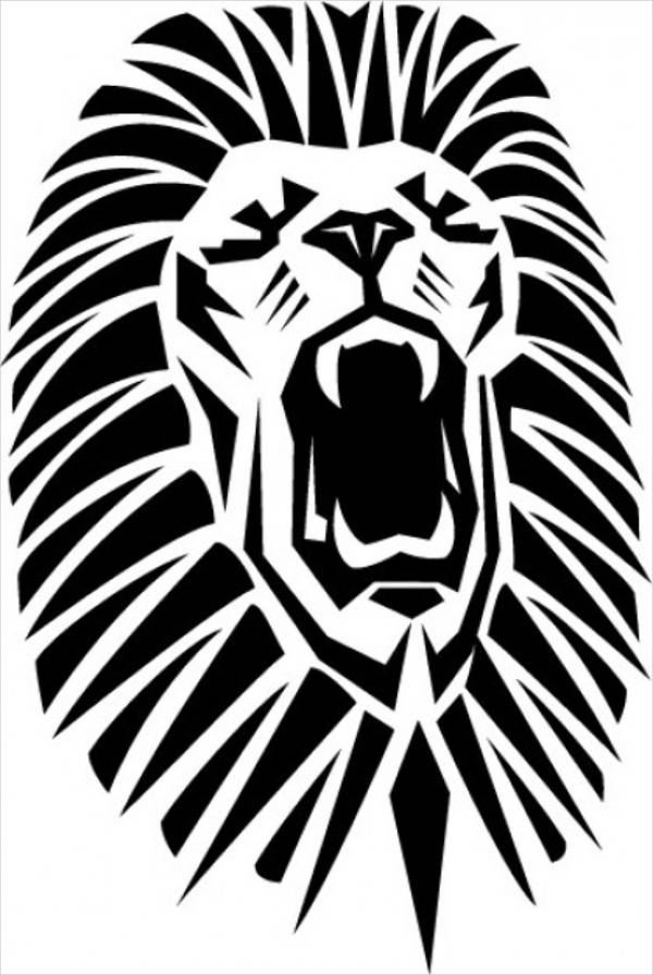 roaring lion vector