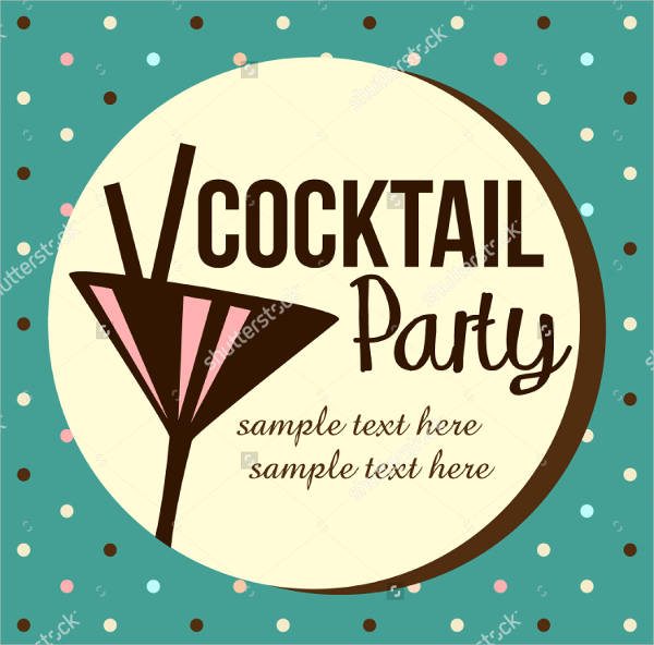 vintage cocktail party invitation