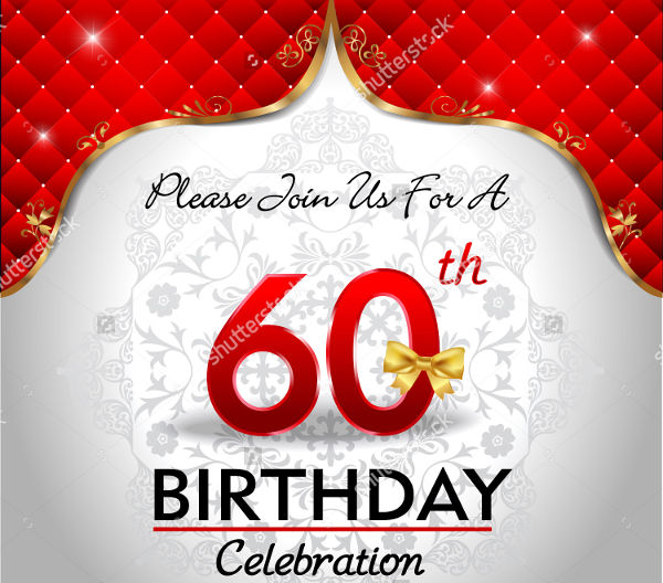 sample 60th birthday party invitation