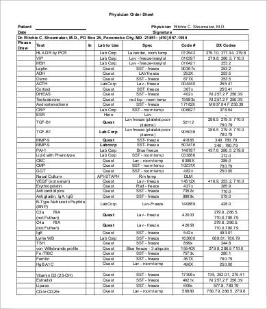 Order Sheet Template - 20+ Free Sample, Example, Format