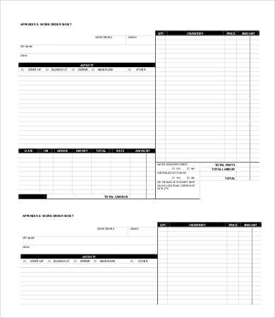 order sheet template 20 free sample example format free