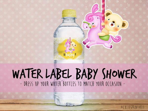 baby bottle sticker label