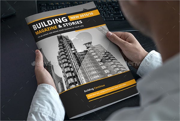 building construction magazine template