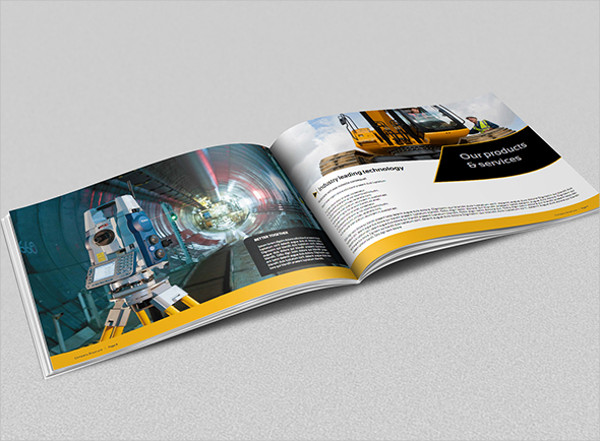 construction industry magazine template