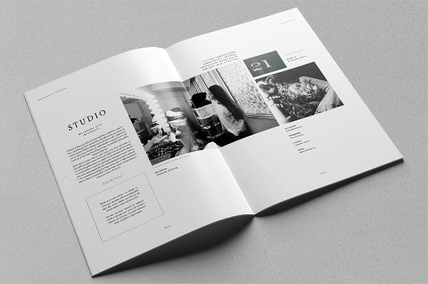 photography portfolio a4 brochure